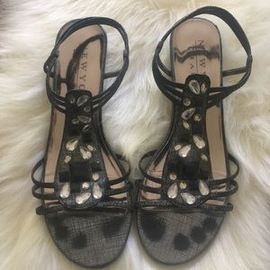 Jeweled Gladiator Style Wedge Sandal